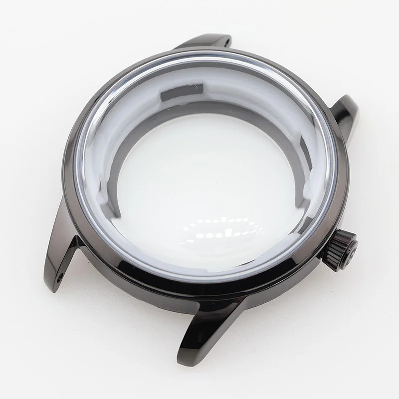 40MM Silver Cocktail Time Mineral Bubble Glass Presage Case for Seiko Mod NH34 N