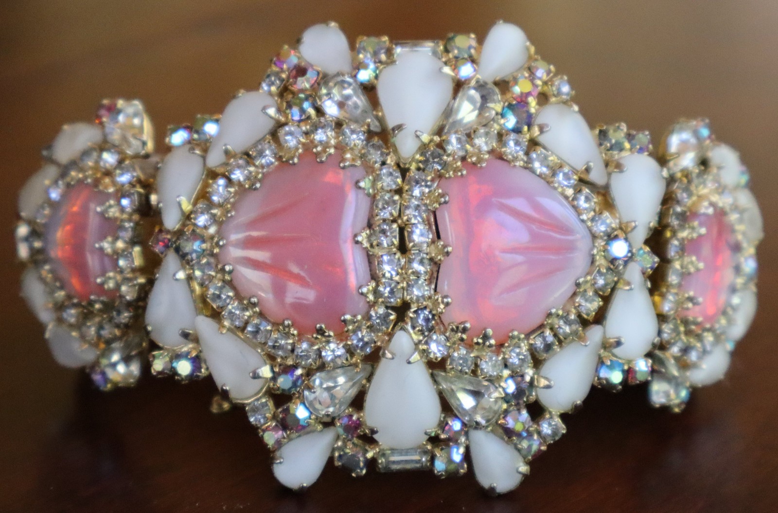 Hobe Mayorka Bracelet Signed Vintage Rhinestones