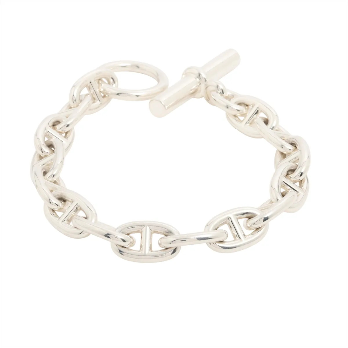 Hermès Chaîne d’Ancre MM 2024 Bracelet 15 frames 925 54.0g Silver
