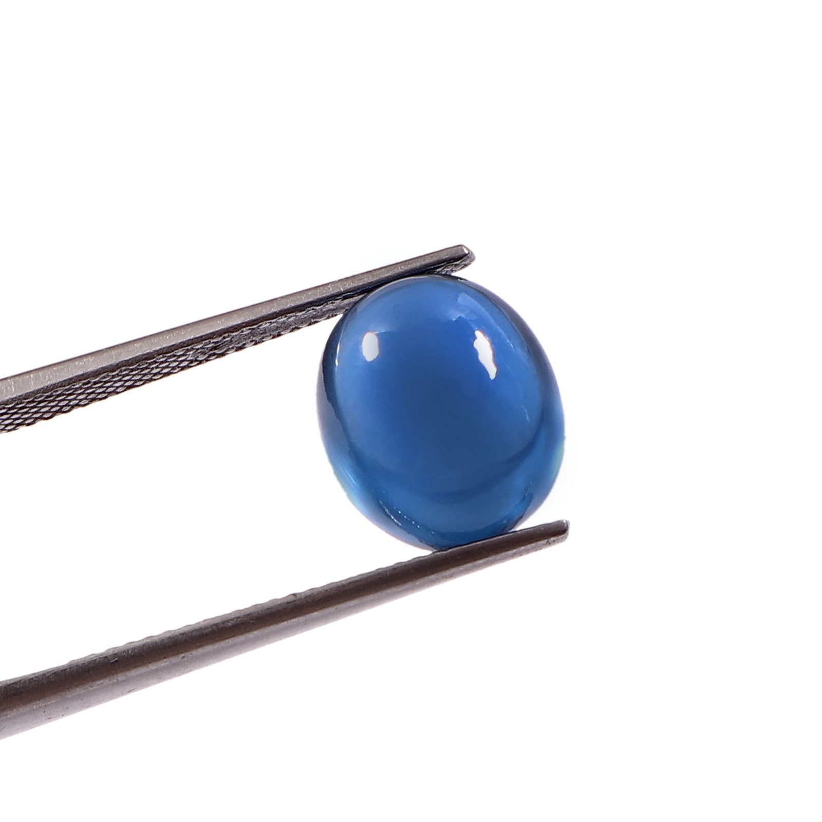 AAA Natural Brazilian Blue Tourmaline Loose Oval Cabochon Gemstone 8.15 CT