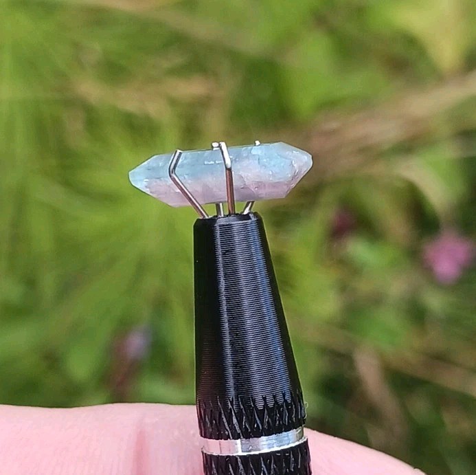 2.4ct Bicolor Neon Blue & Pink Catseye Paraiba Tourmaline Baguette – Mozambique