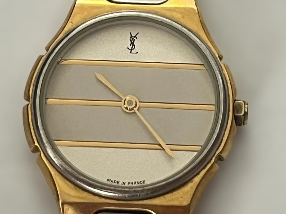 Yves Saint Laurent YSL Round Border Gold Ladies’ Watch
