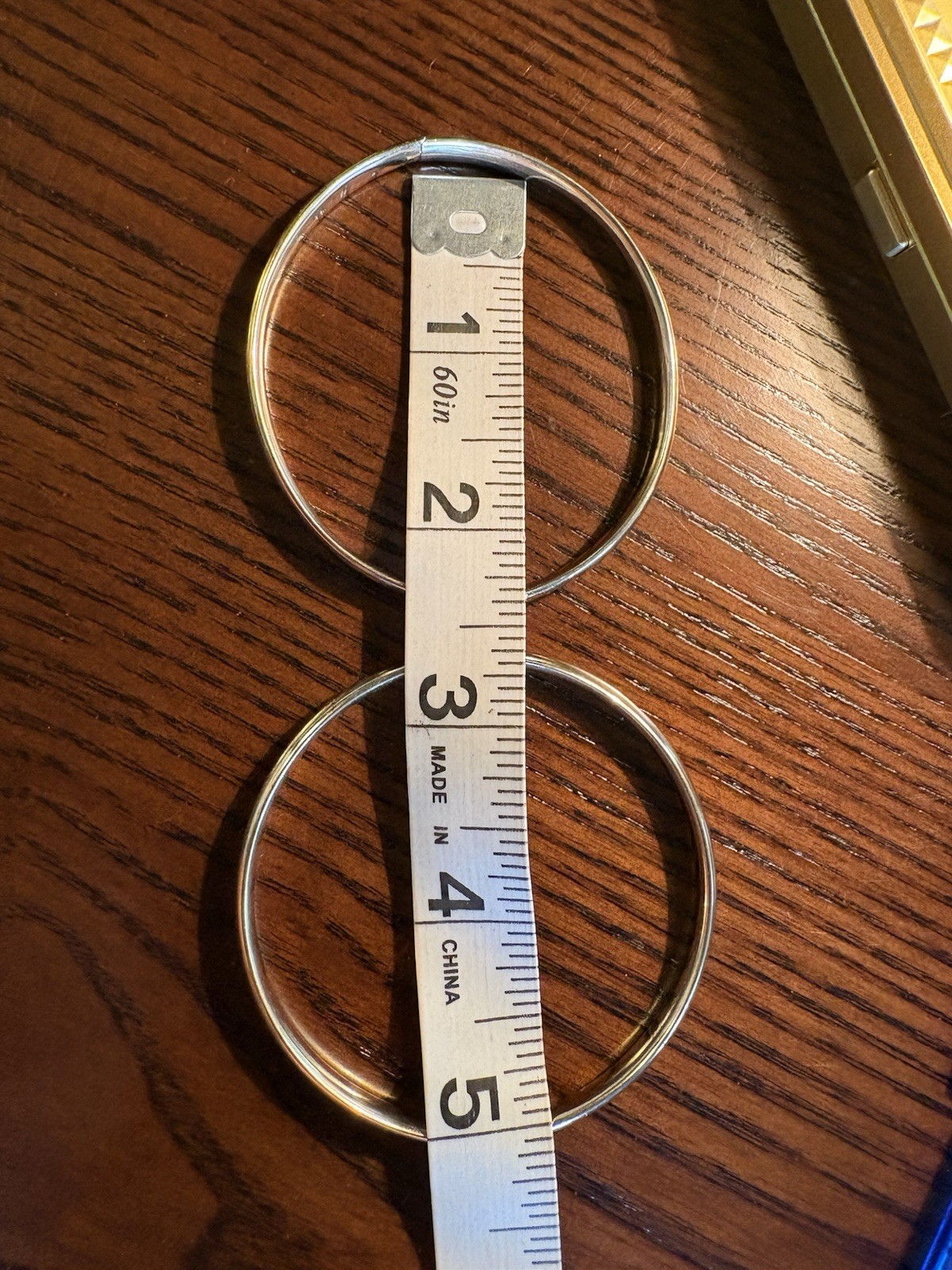 Solid 10k Yellow Gold Hinged Bangle Bracelets (2) 8.20 Grams 4.6 mm Approx. 8”