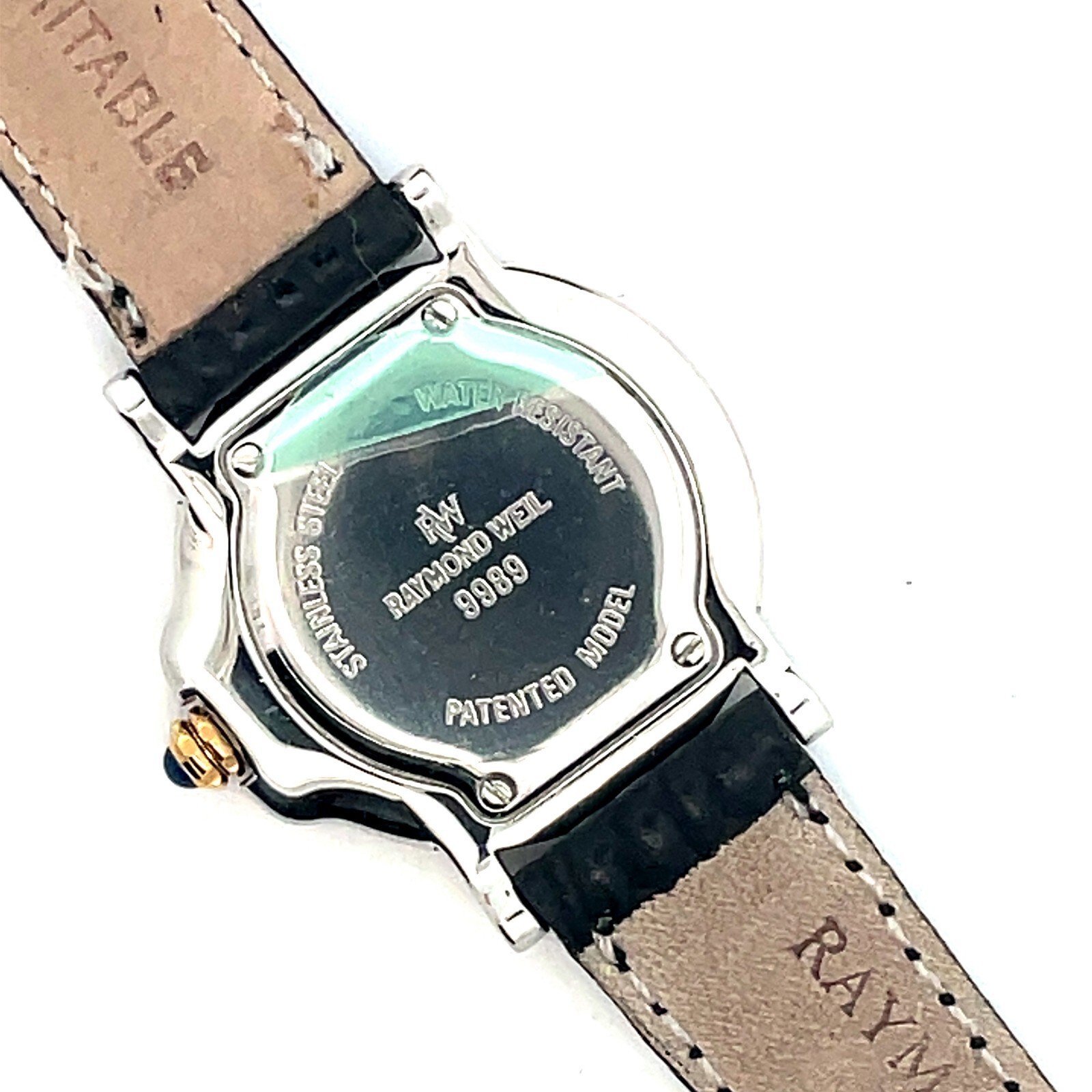 Raymond Weil 9989 Parsifal White Dial Leather Band Women’s Watch