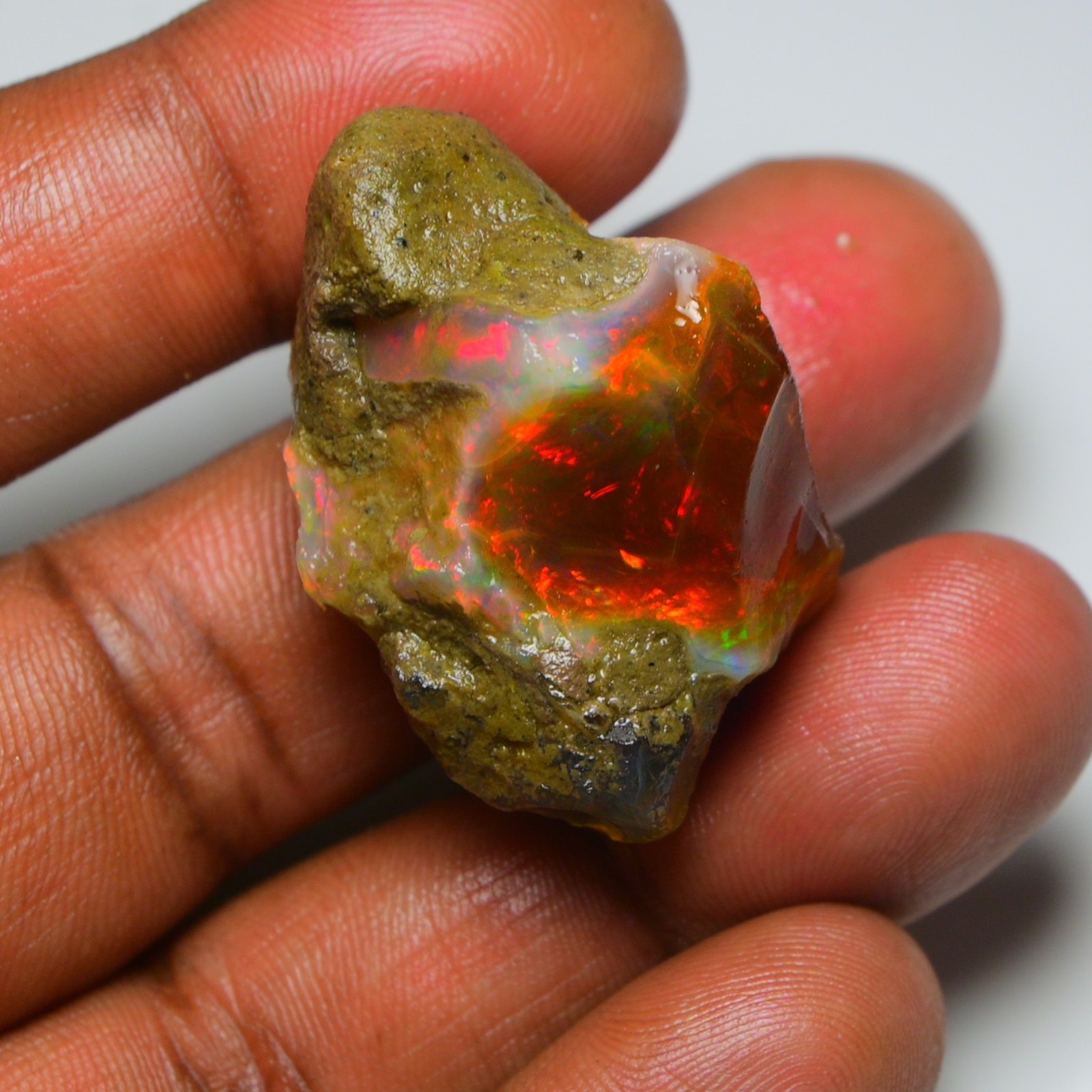 Opal Rough 80.85 Ct Natural Ethiopian Raw, Crystal Opal Specimen, Opal Gemstone