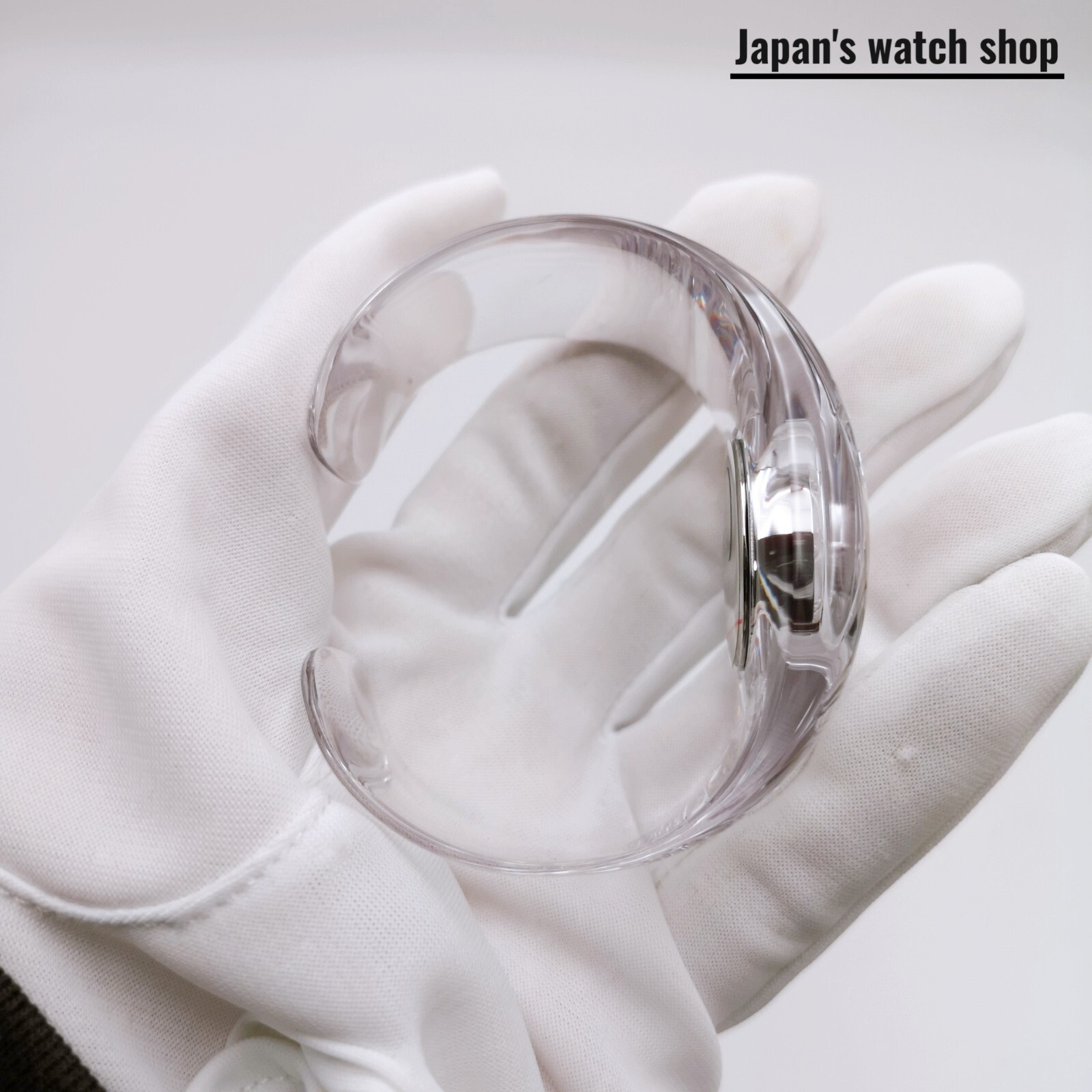 ISSEY MIYAKE O-Bold NYAS001 Transparent Bangle Watch Unisex Watch New in Box