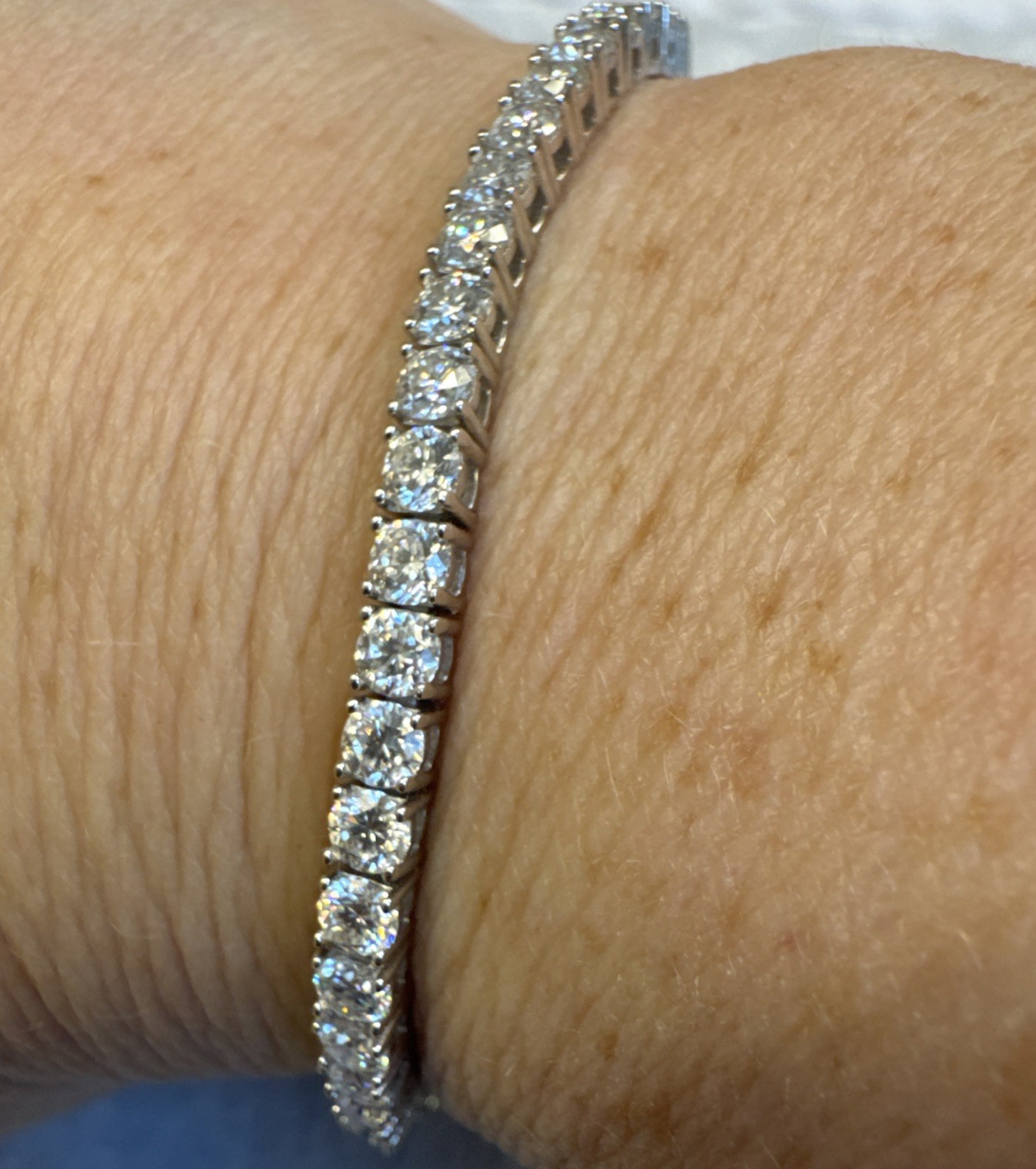 3mm 6.5 Inch 925 Sterling Silver Moissanite Tennis Bracelet