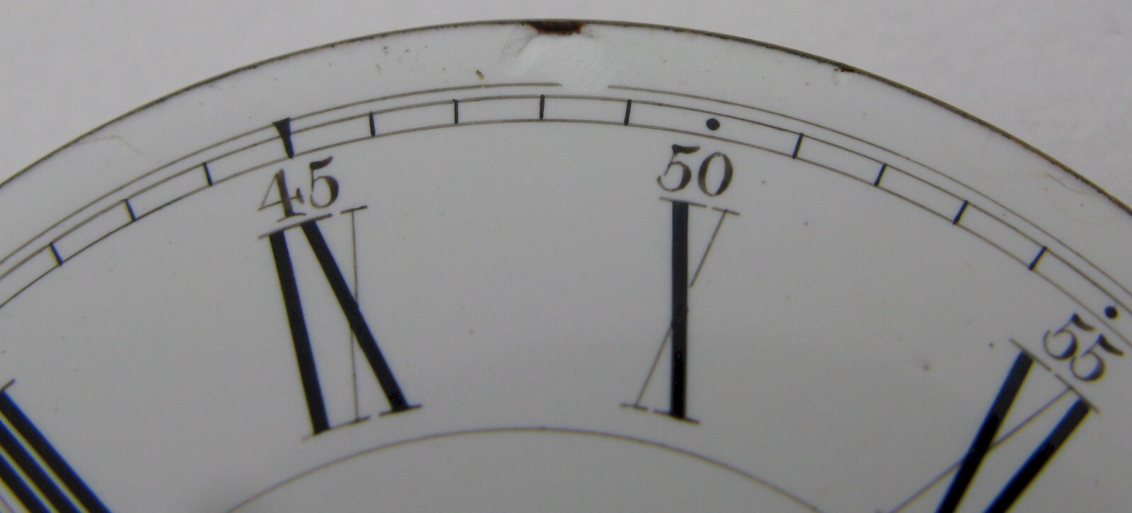 Pocket Watch Howard Boston 18s porcelain chipped DIAL diameter 45.4 mm for parts