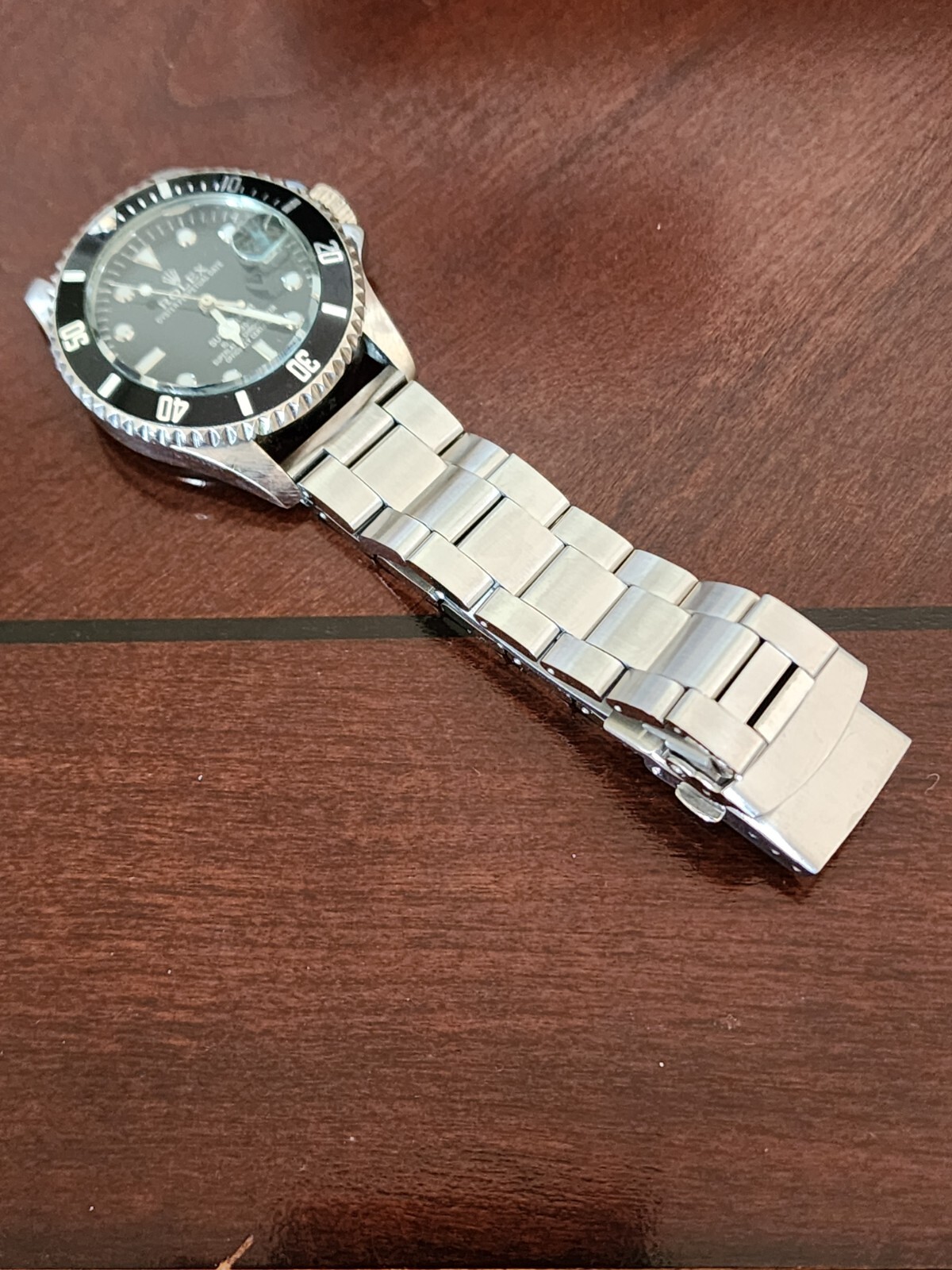 316L Oyster Style 20mm Bracelet STAINLESS STEEL Solid Double Lock + spring bars
