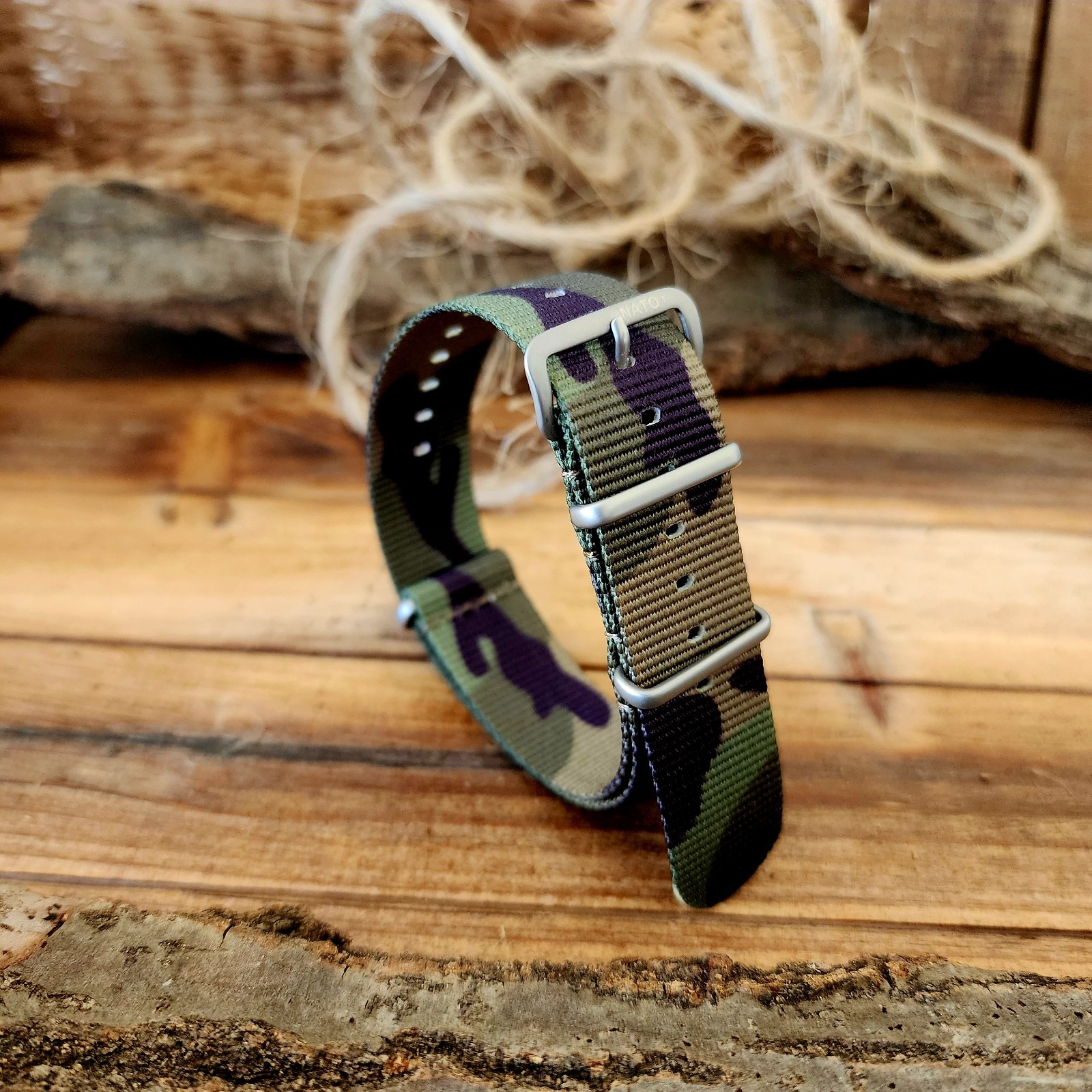 NATO G10 CAMO Ballistic nylon Military strap MoD Spec Army Navy Marine watchband