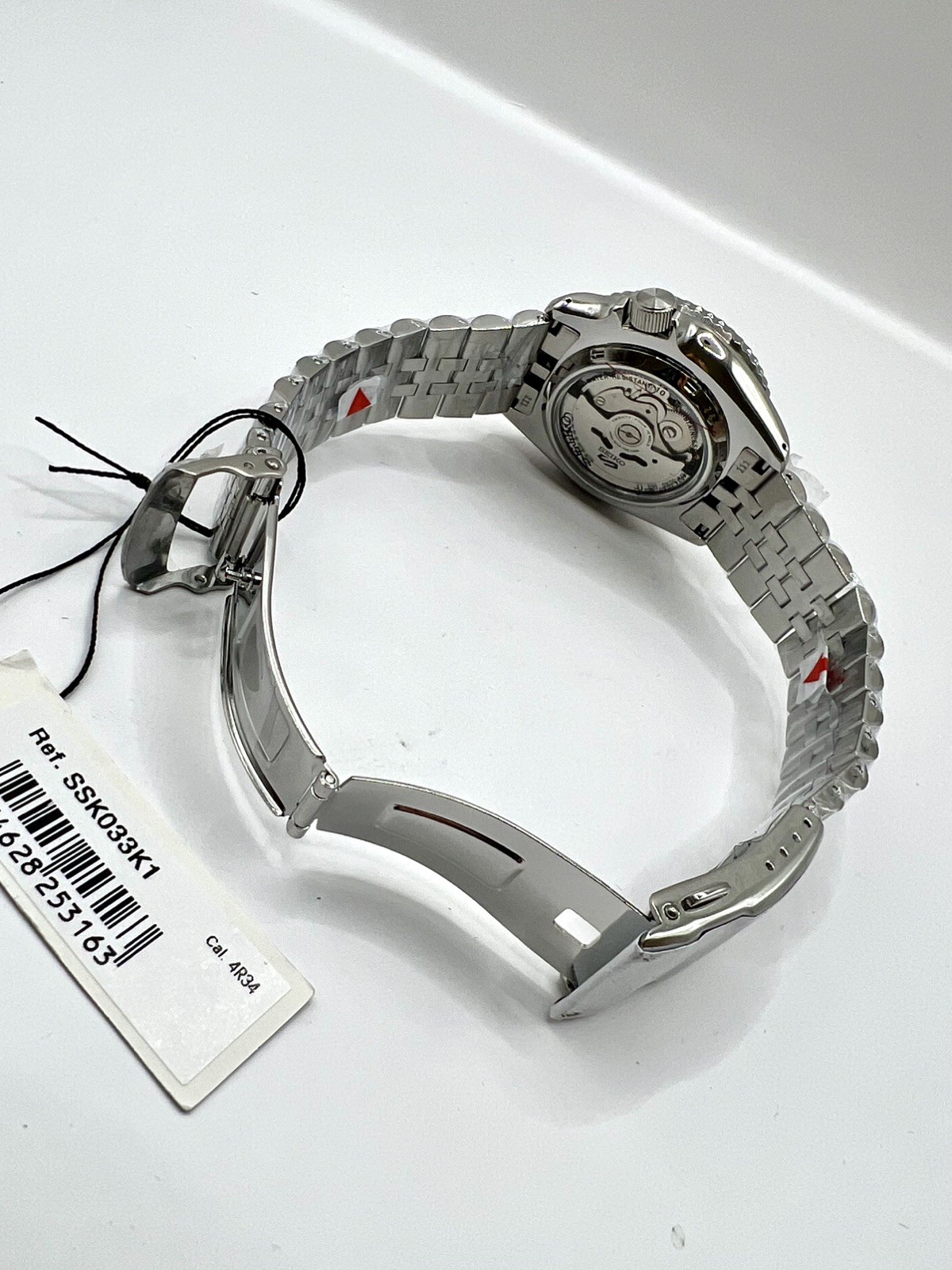 Seiko 5 Sports GMT SSK033K1 – Silver Cloud “Batman” Automatic 42.5mm 100m NEW