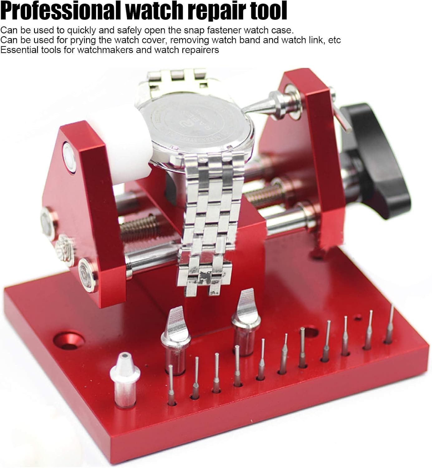 Professional Watch Repair Tool Kit Back Case Opener Band Link Remover Set