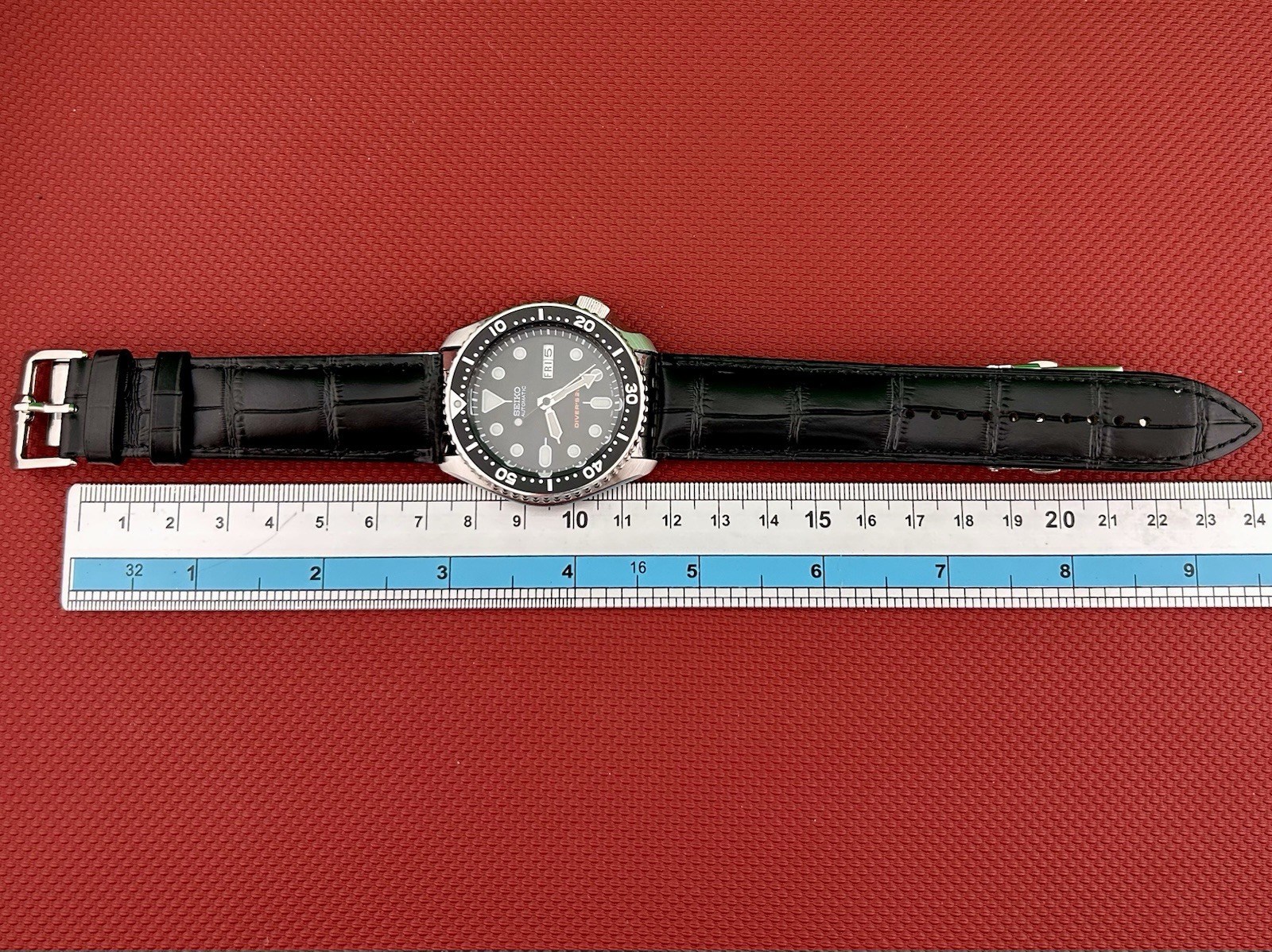 Seiko Diver SKX007 7S26-0020 w/ Steel Beads Of Rice Bracelet + PROOF OF SERVICE