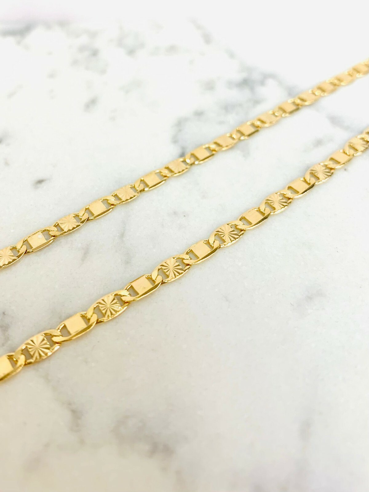 Valentino Link Chain Necklace For Kids Childrens Womens 16″ 4.5g 3mm/ Kids Chain