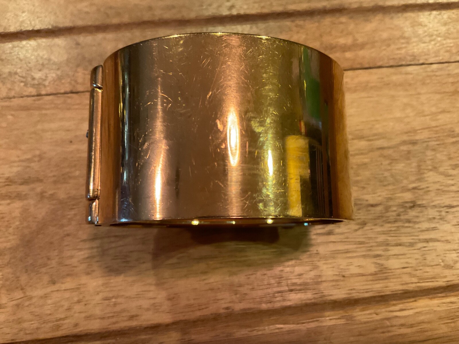 CABI SECRET GARDEN WIDE HINGED CUFF BRACELET RHINESTONE ACCENTED