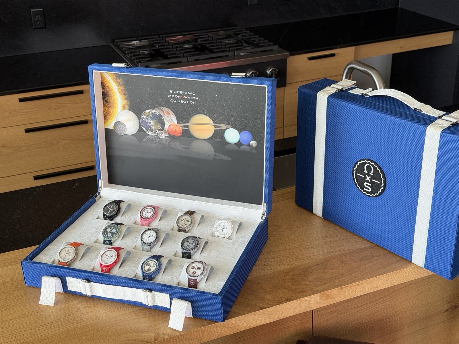Omega x Swatch Mission to the MoonSwatch Suitcase Display Box