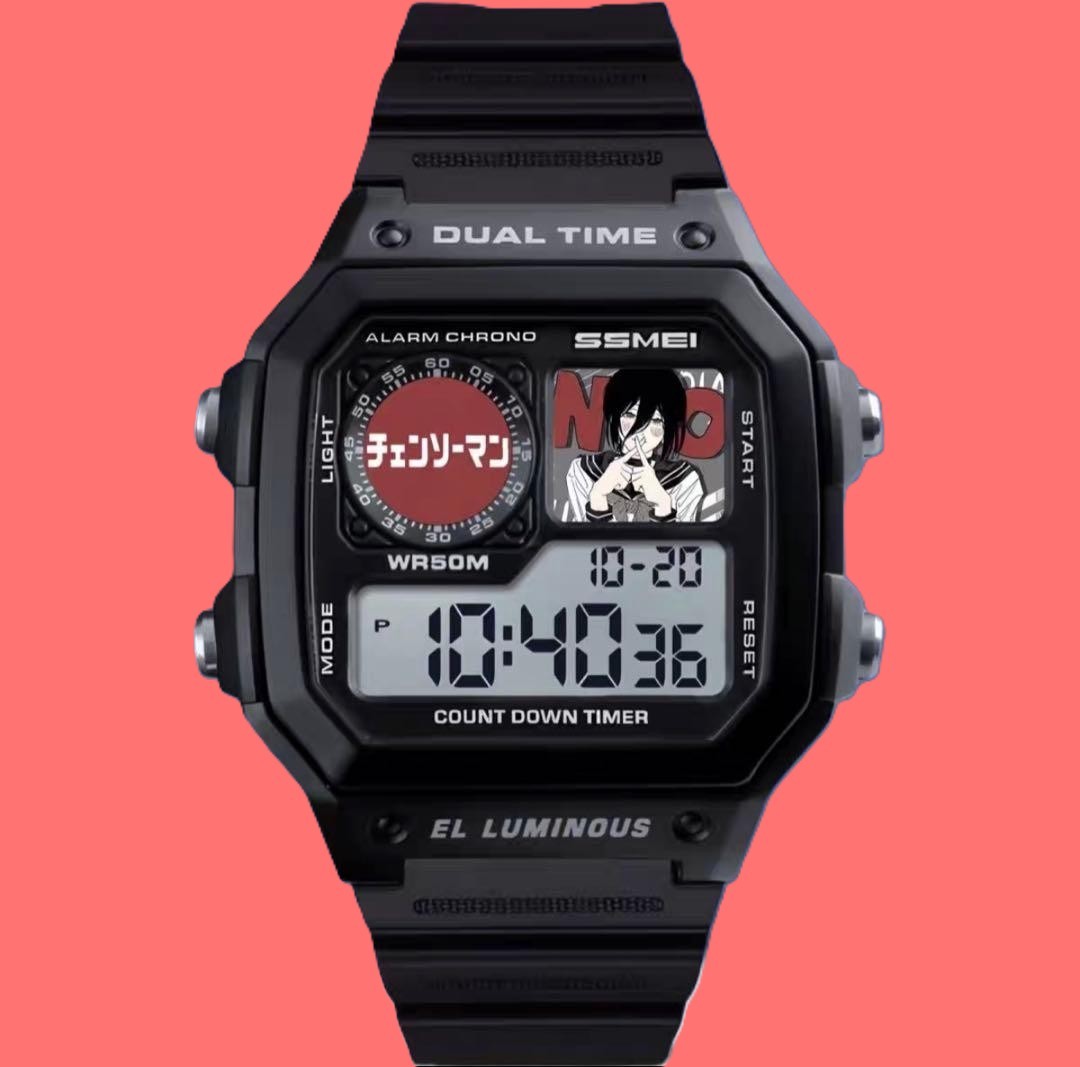 NEW Chainsaw Man Reze Digital Wrist Watch Rare Anime Collaboration Sealed Japan
