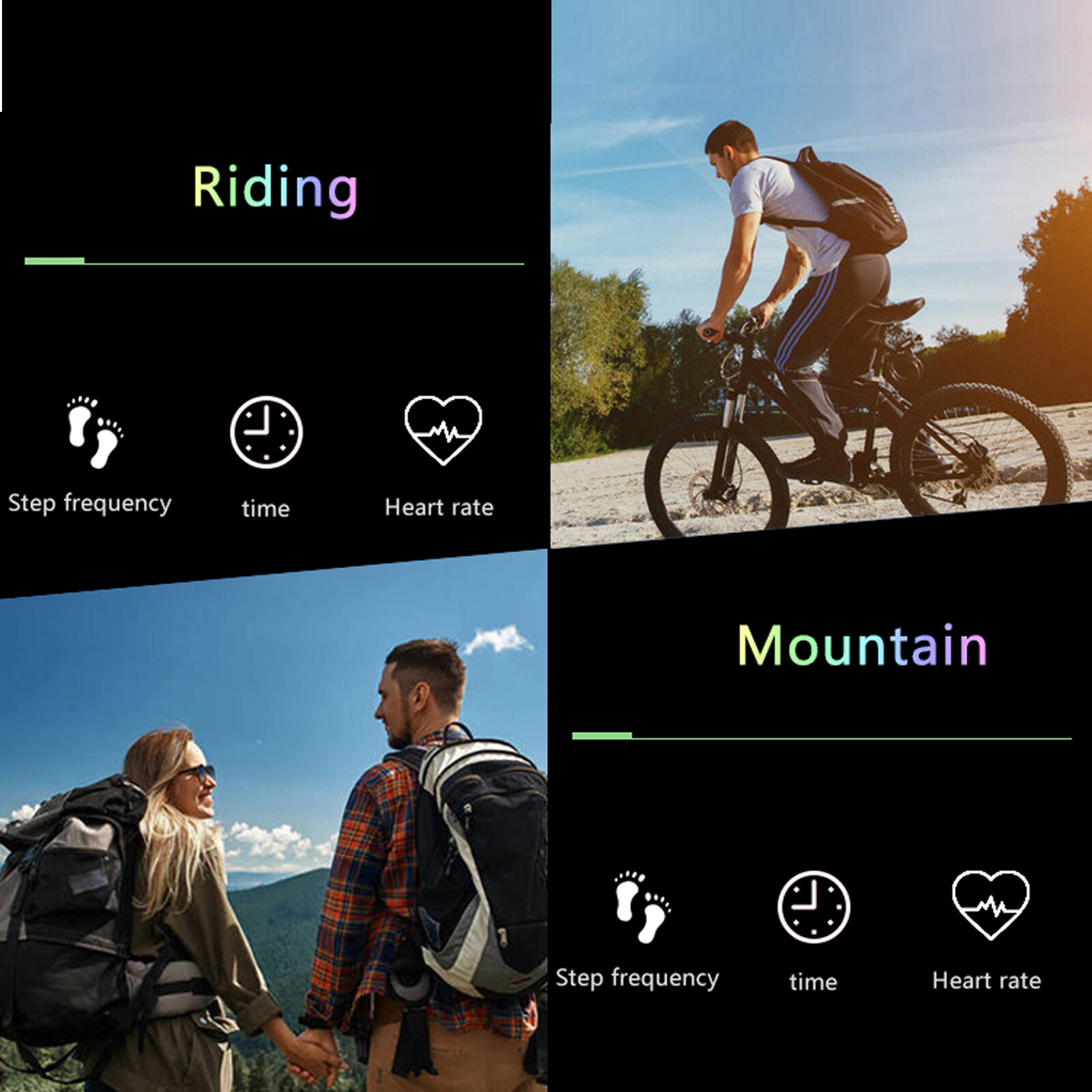 Bluetooth Smart Watch Sports Fitness Tracker Sleep Monitor Watch for Men Women