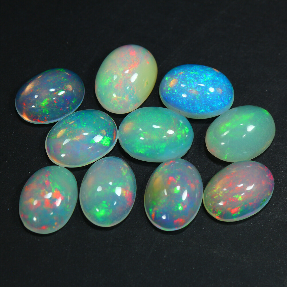 7.16 Cts_Great_8 x 6 Oval_100 % Natural Untreated Multi-Color Flash Welo Opal