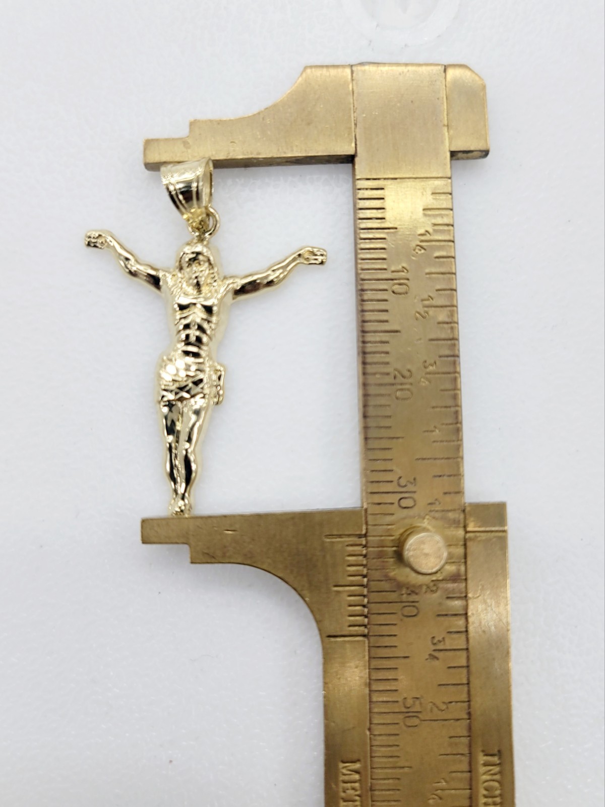 10kt Jesus Gold Pendant Real Gold Bail fit Up To 2.5 mm Brand New