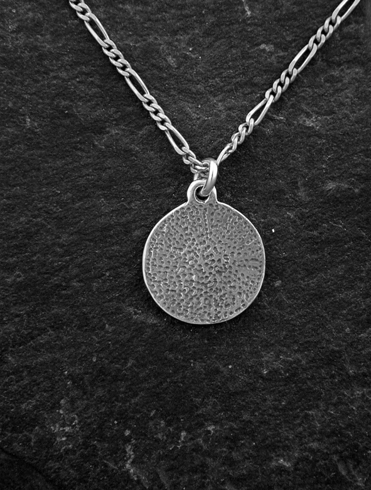Sterling Silver Wave Pendant on 20 inch Sterling Silver Chain