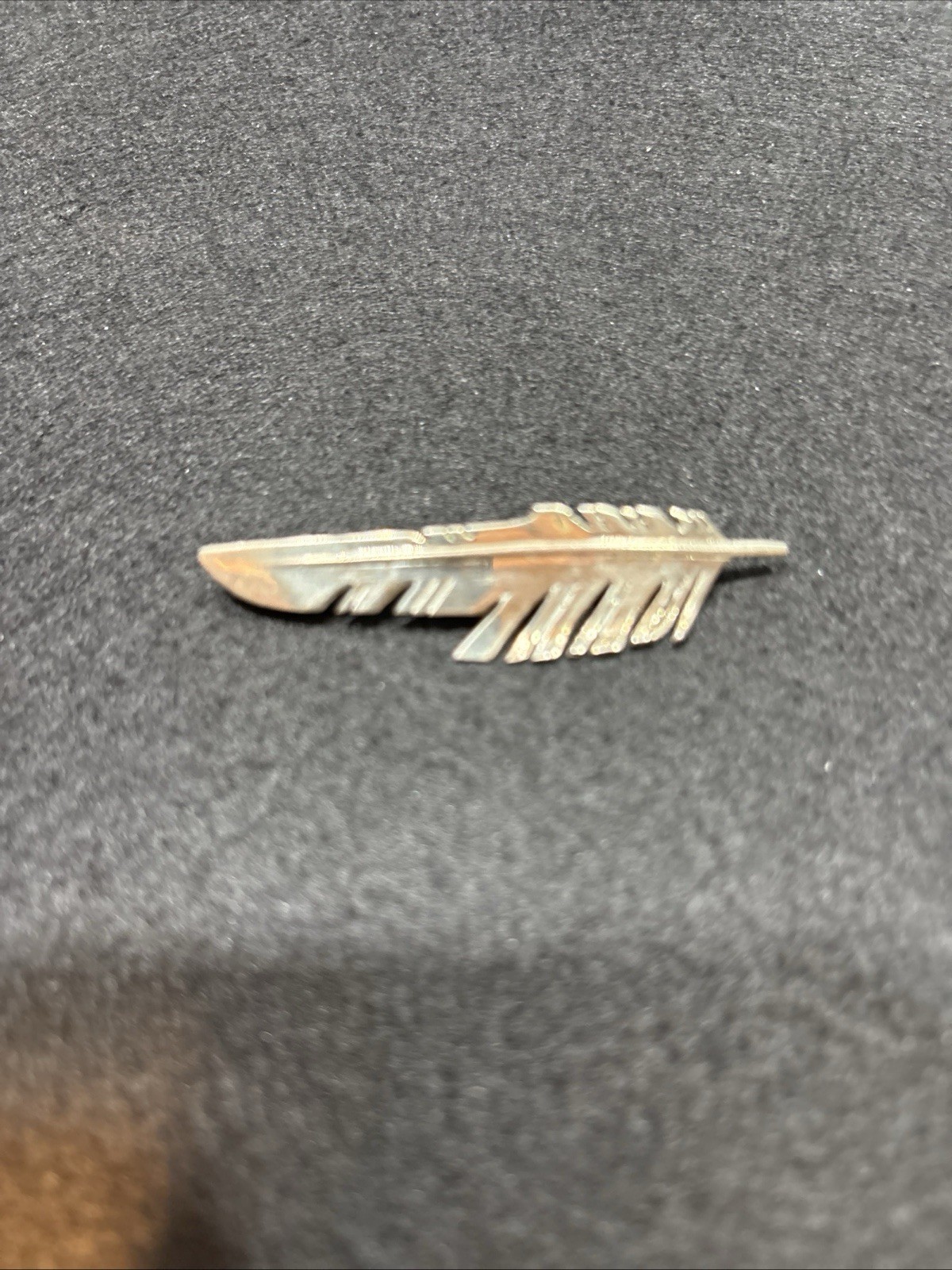 4.25g VTG Navajo Sterling Silver 925 Feather Brooch Pendant