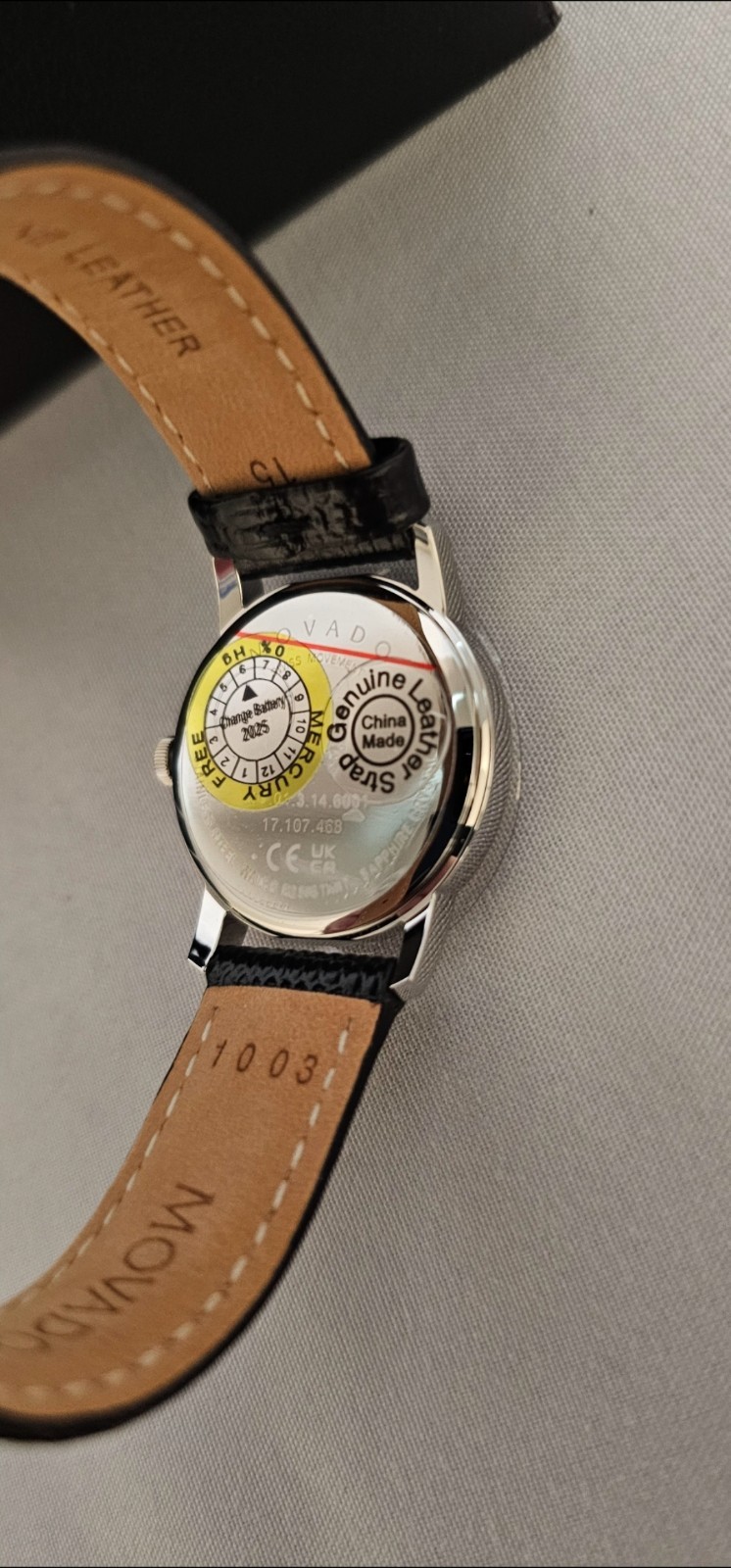 Movado 2100004 Museum Women Wrist Watch – Black