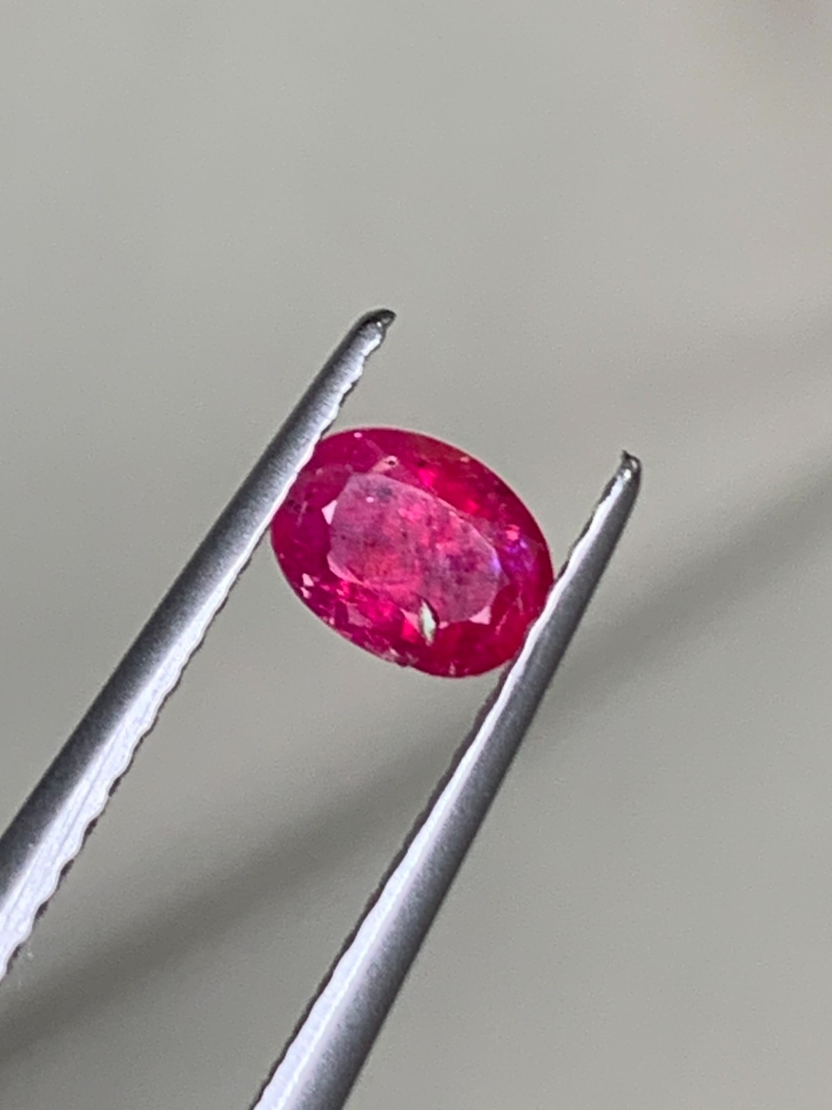 0.47 Ct Natural Vivid Red Ruby Untreated Oval Cut Faceted Loose Gem Afghanistan