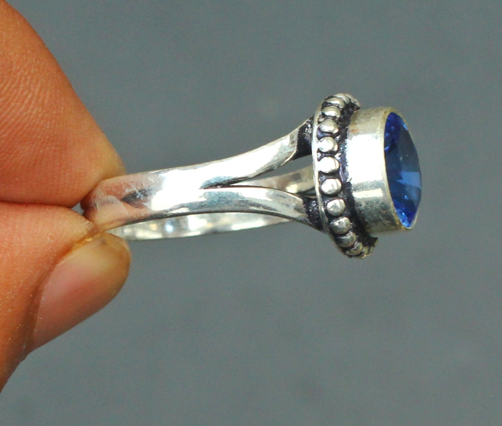 Tanzanite Gemstone 925 Sterling Silver Ring Handmade Jewelry Ring For Gift
