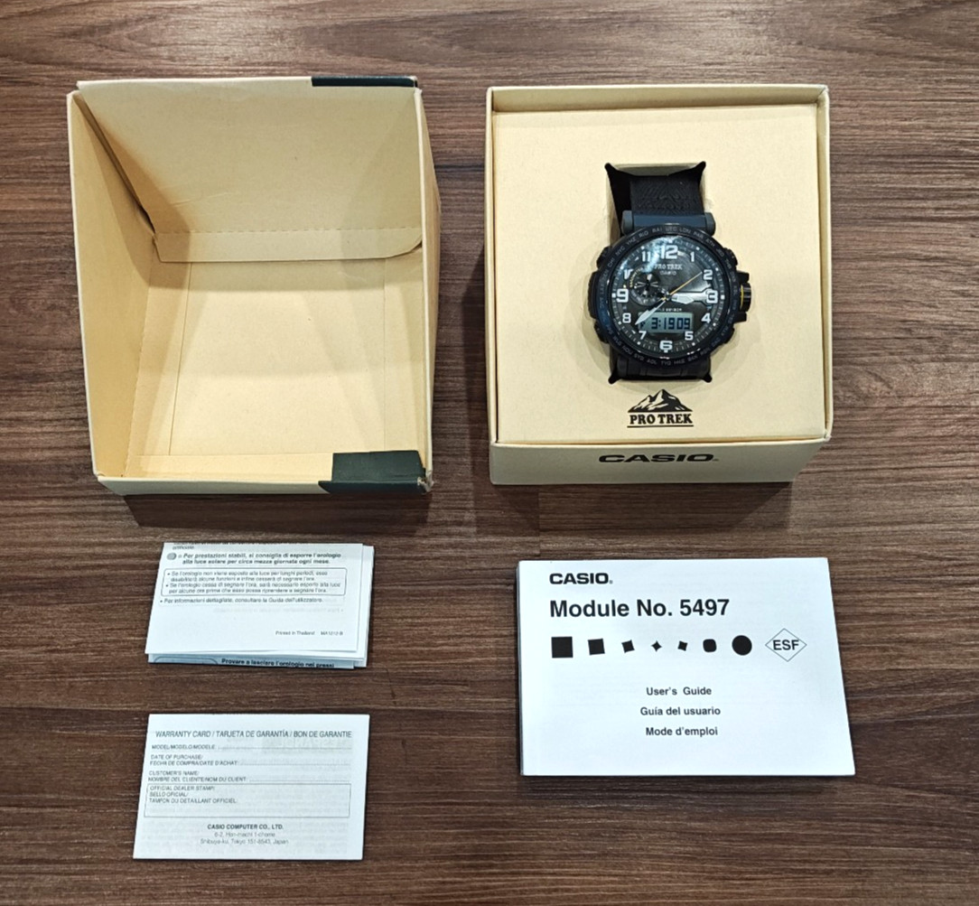 Casio Pro Trek Men’s Tough Solar Analog PRG601YB-3 (Temp, Baro, Comp & Alti)