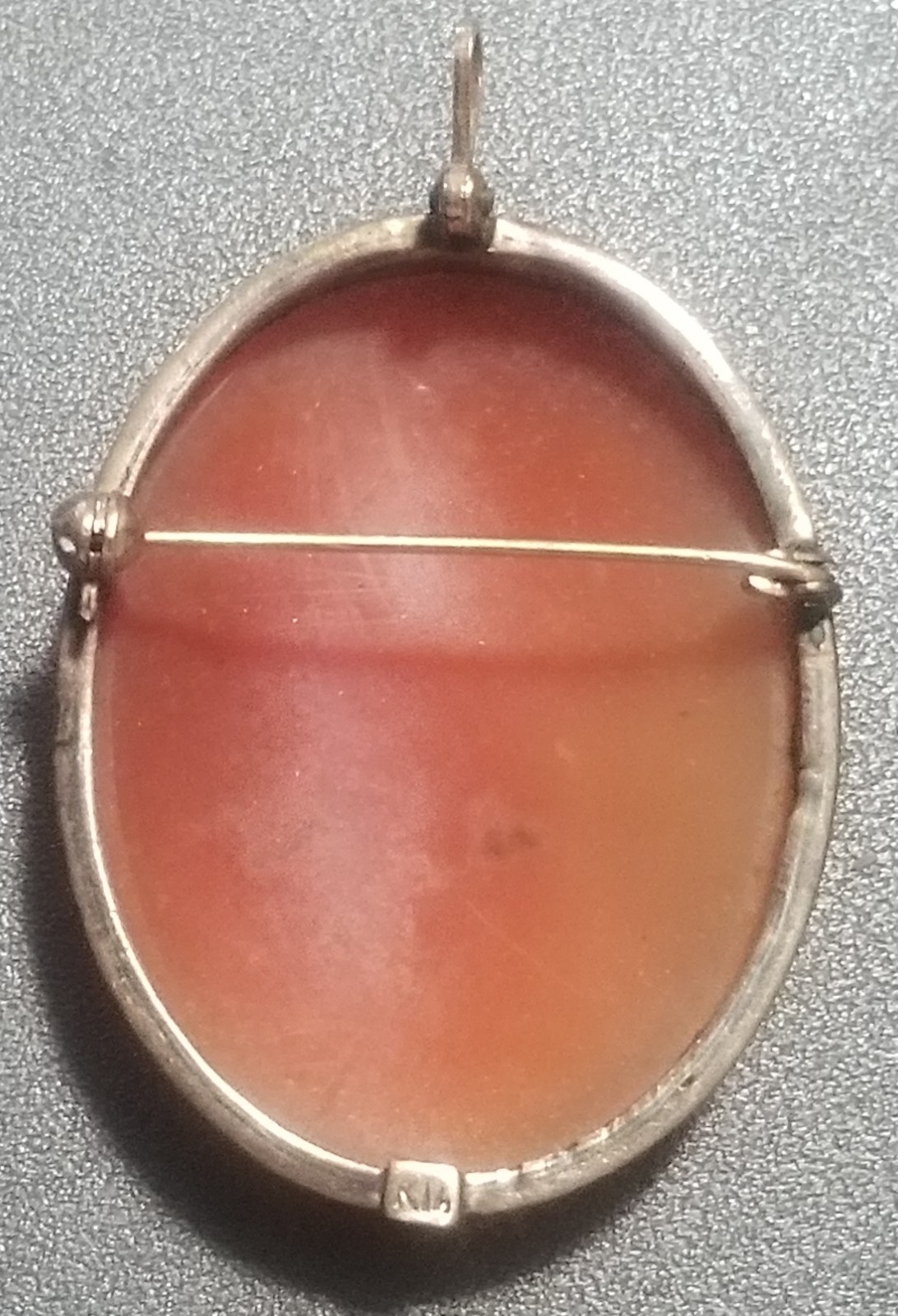 Antique/Vintage (early1900s) High-Relief CAMEO Brooch/Pendant Shell 14kGold EXC!