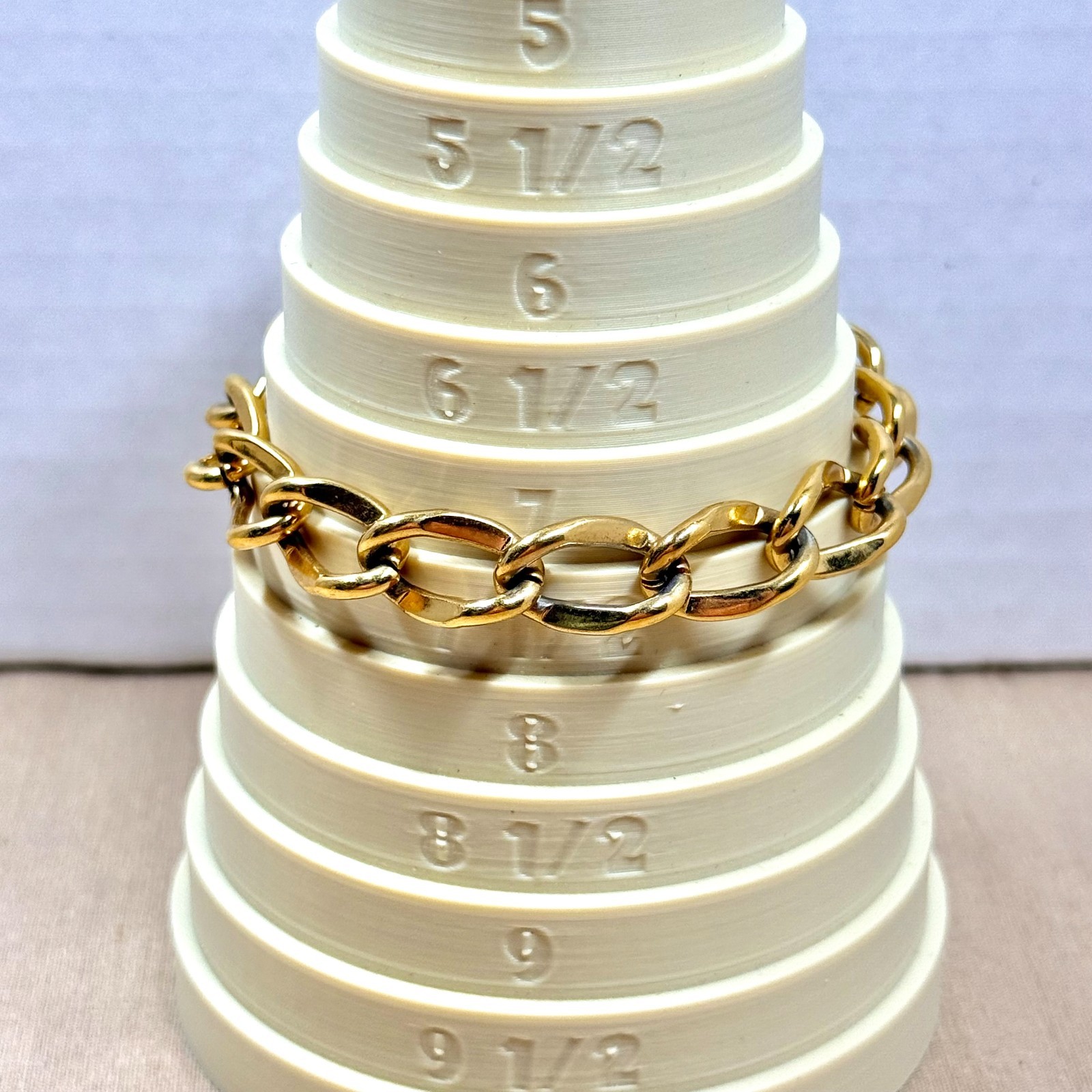 Monet Gold Plated Bracelet with Safety Chain, Classic Statement Piece – 7.5 in