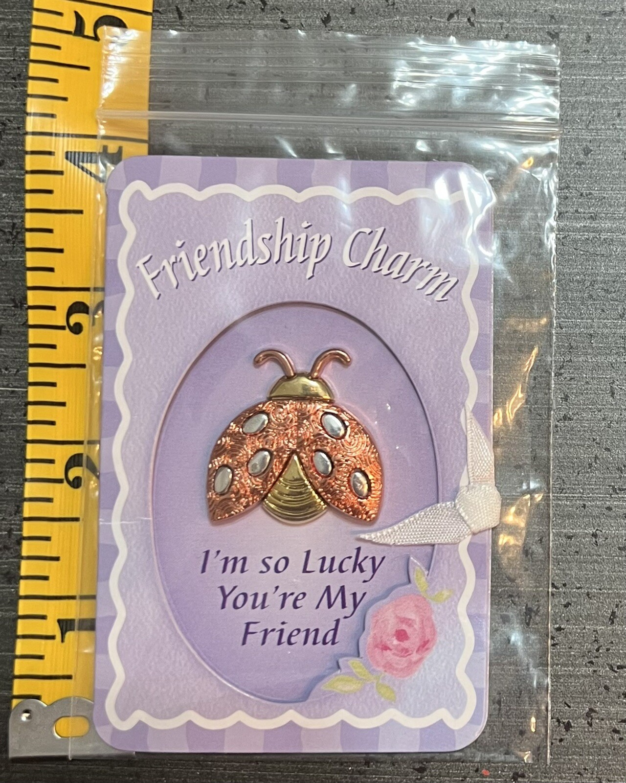 NWOT~Friendship Charm~Ladybug~1.25x 1.25~Bronze, Gold, Silver~CMP, Mason, OH