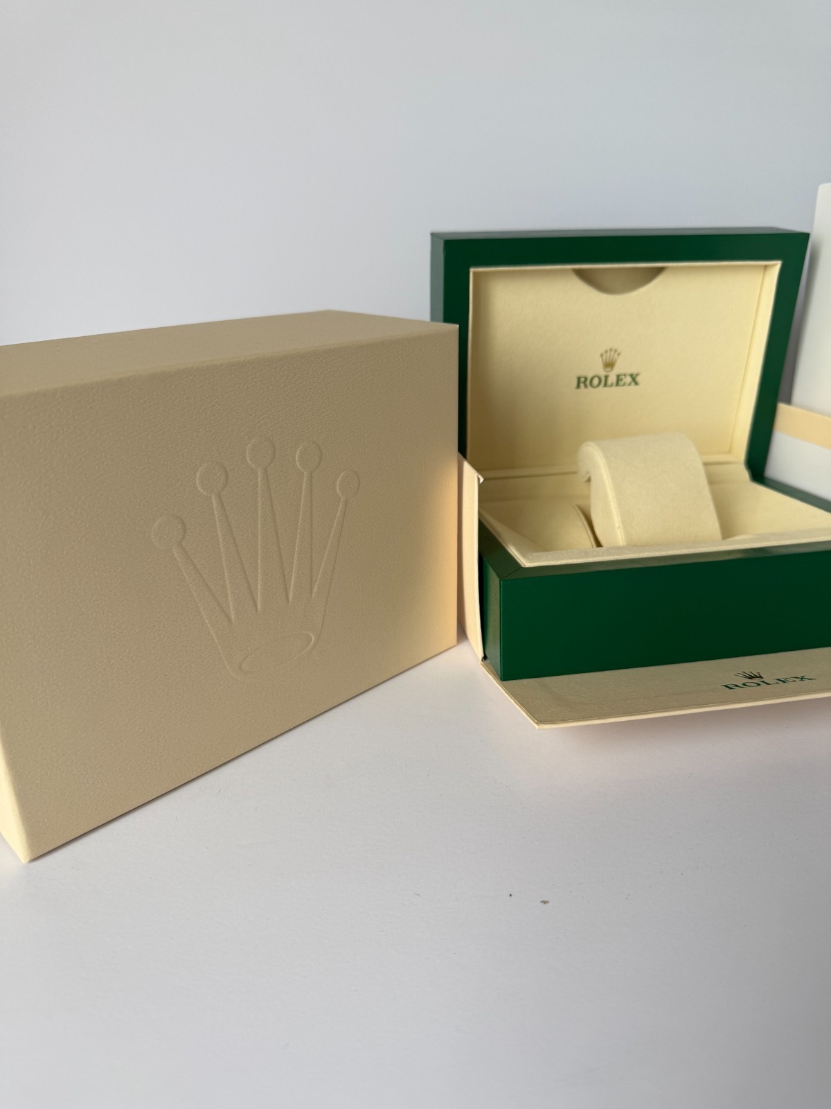 Rolex Box Empty Storage Display Case Leather