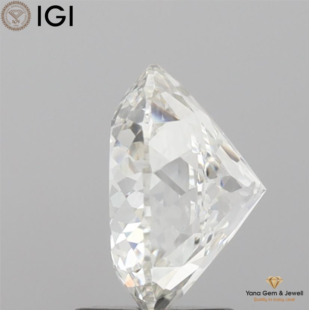 2.01 CT Portuguese Shape Lab Grown CVD Diamond IGI Certified F Color VS1 Clarity