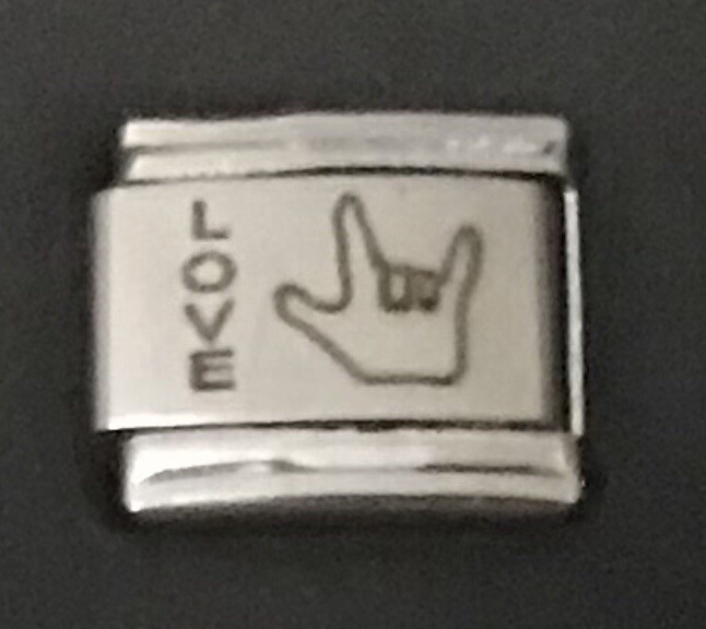 Love Signing WHOLESALE LASER ITALIAN CHARM Link 9MM L1