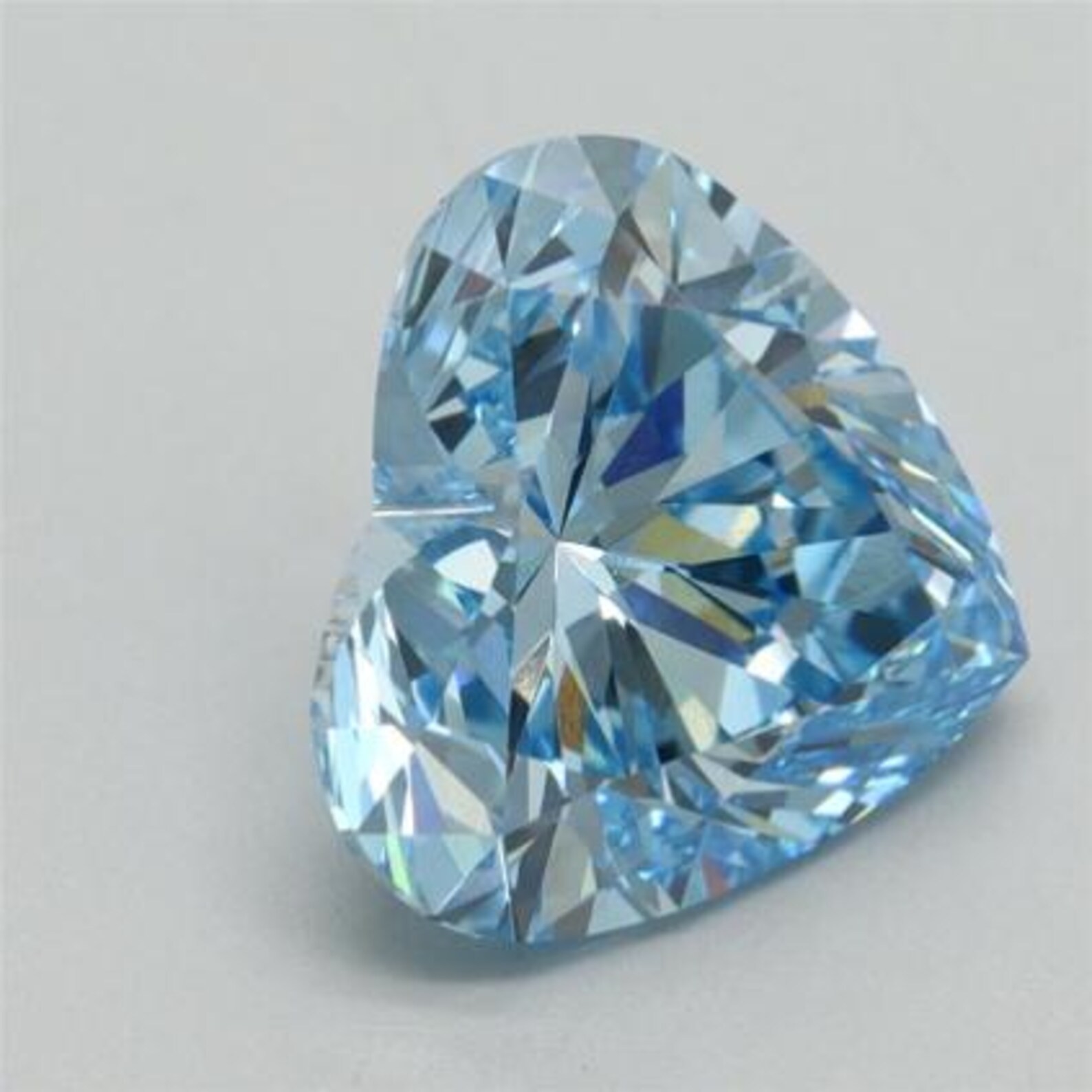 CERTIFIED 1.05 Ct Natural Blue Diamond Heart Cut LOOSE VVS1/ 6.5 mm