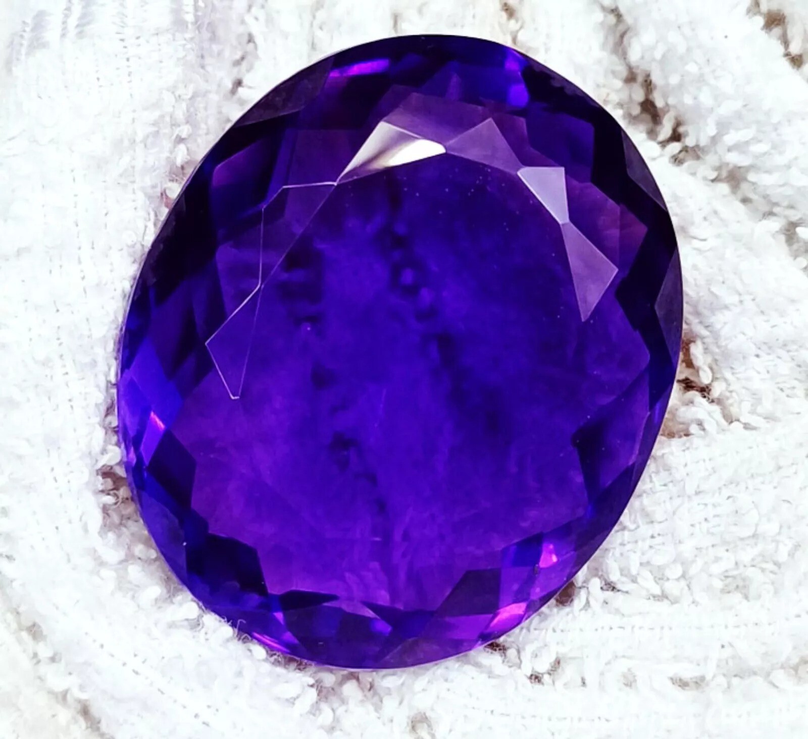 Violet Amethyst Huge 228-230 Ct Oval Cut Natural Loose EGL Certified Gemstone