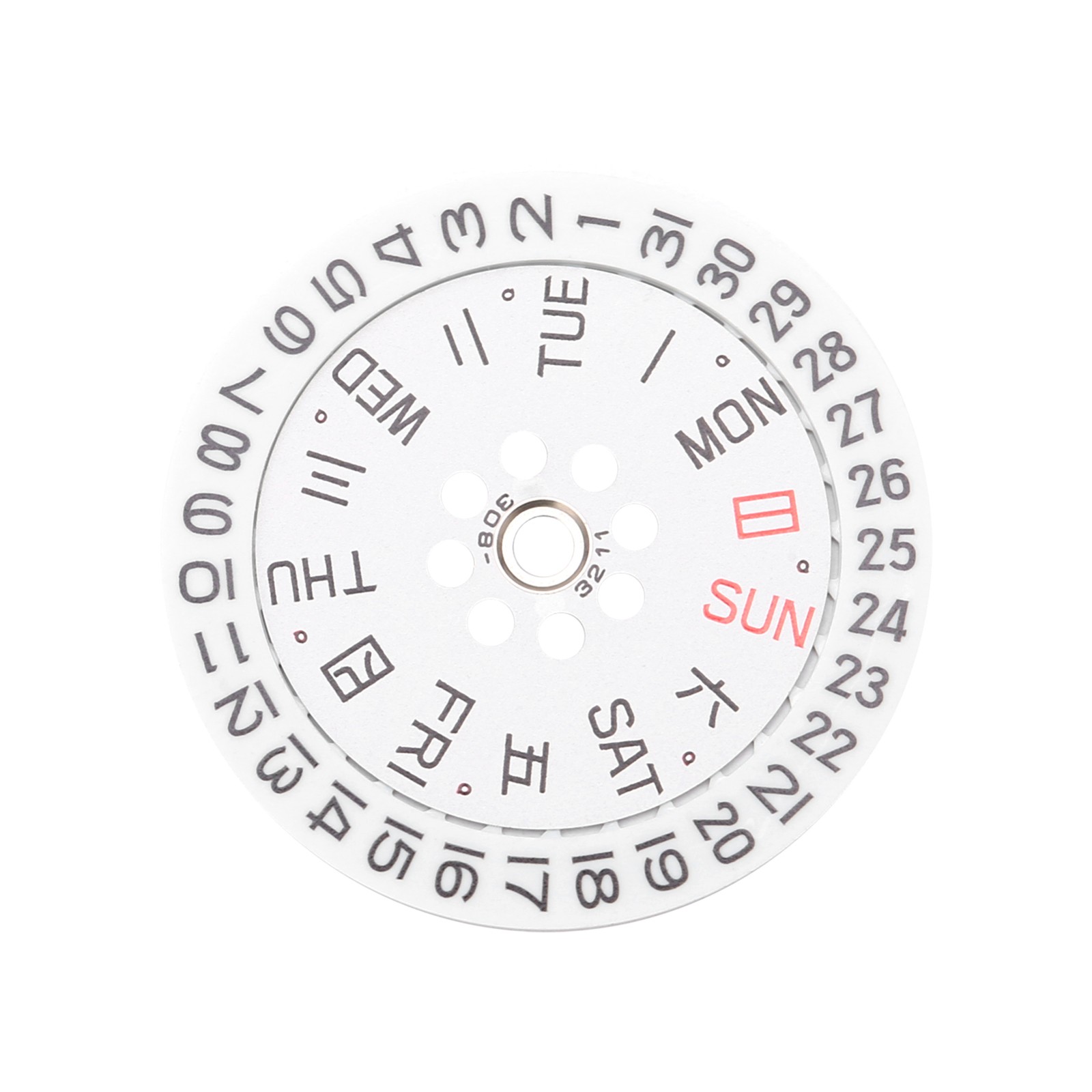 Watch Movement Day&Date Wheel Calendar Dial Set Replacement For Miyota 8200 8205
