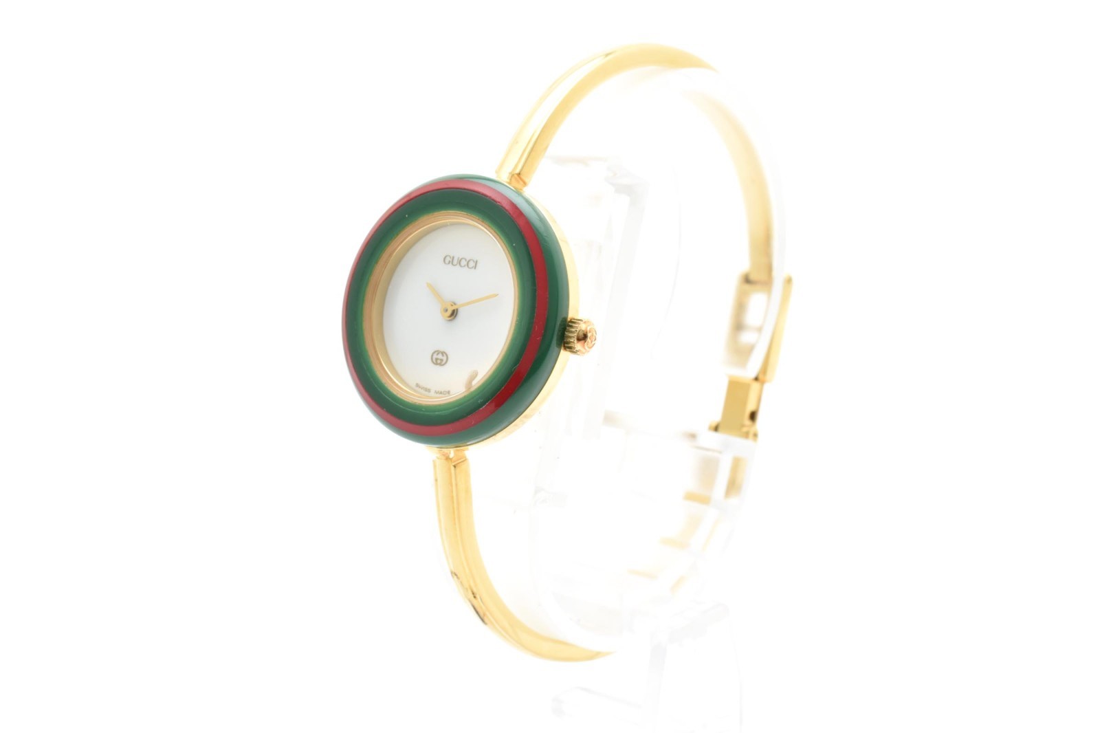 Vintage [ Exc+5 /Box ] GUCCI 1100L Gold Change Bezel Watch 12 colors 11/12 JAPAN