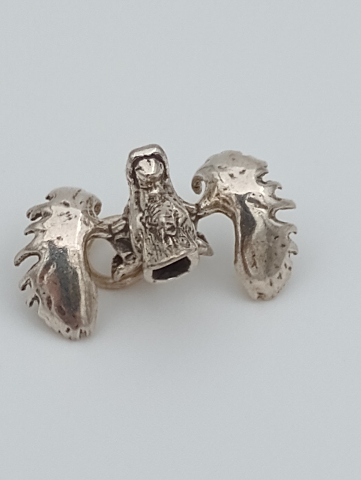 moose charm sterling silver hunting moose horns 3D 925 .925