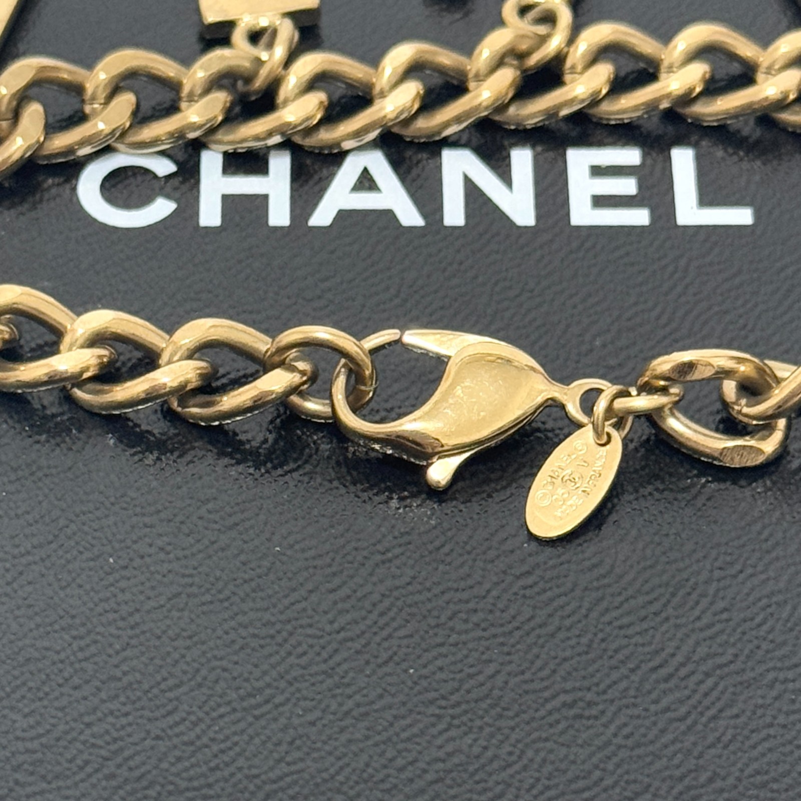 CHANEL 05V COCO Mark CC Logo Bracelet Gold Accessory Authentic JAPAN