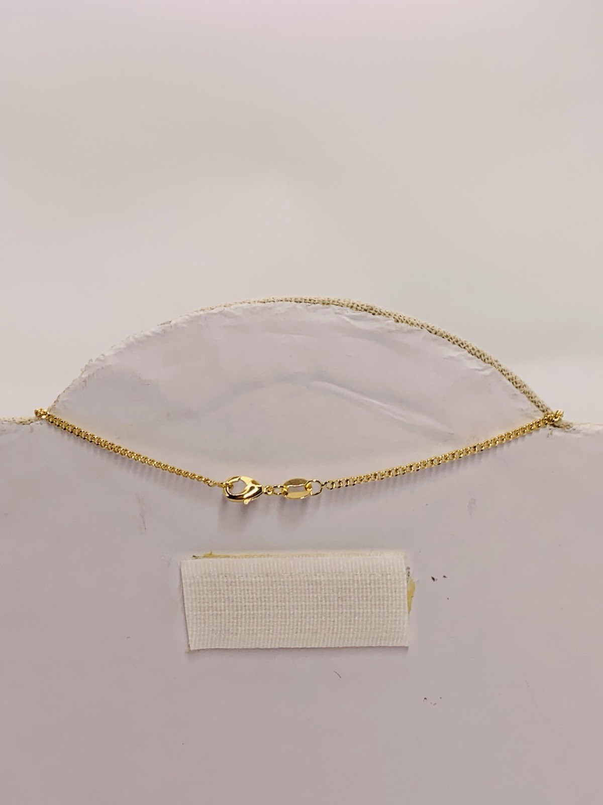 18k Gold Filled 15.9” Length Chain Weight-3.06 Gram, 1.7mm Wide. (#NC13)