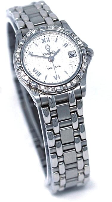 Women’s Concord Saratoga 13-36-275 – Diamond Bezel Mosaic Dial – Quartz Watch