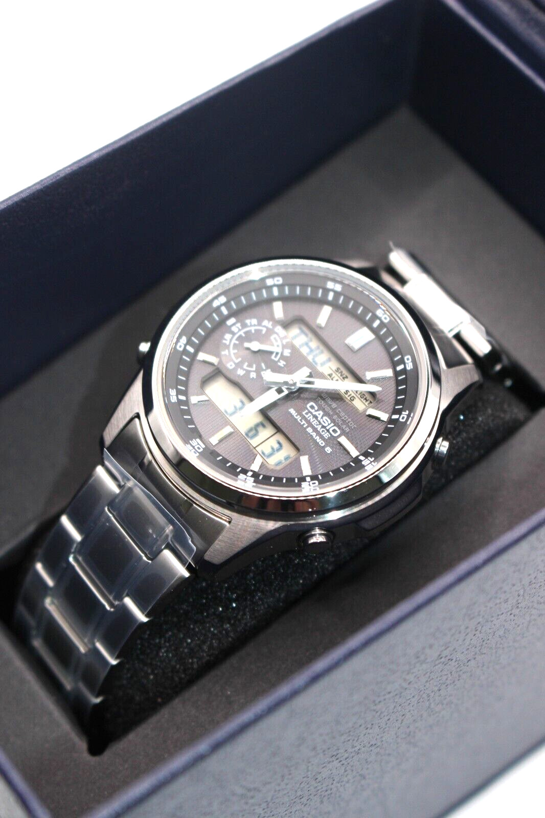 CASIO LINEAGE LCW-M300D-1AJF Solar Atomic Radio Analog Digital Men’s Watch Gift