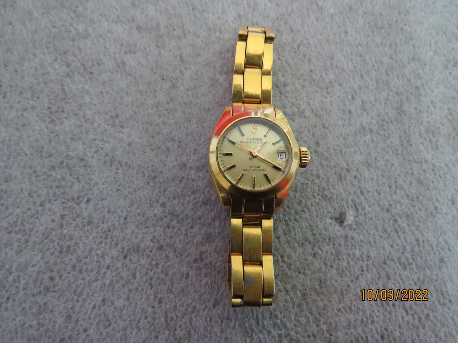 Vintage 1984 Tudor Princess Oyster cal.2671 ref.7604 Gold Plated Ladies Watch