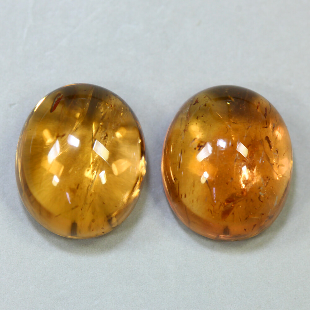 15.02 Cts_Amazing !! Matching Pair_100 % Natural Unheated Imperial Topaz_Brazil