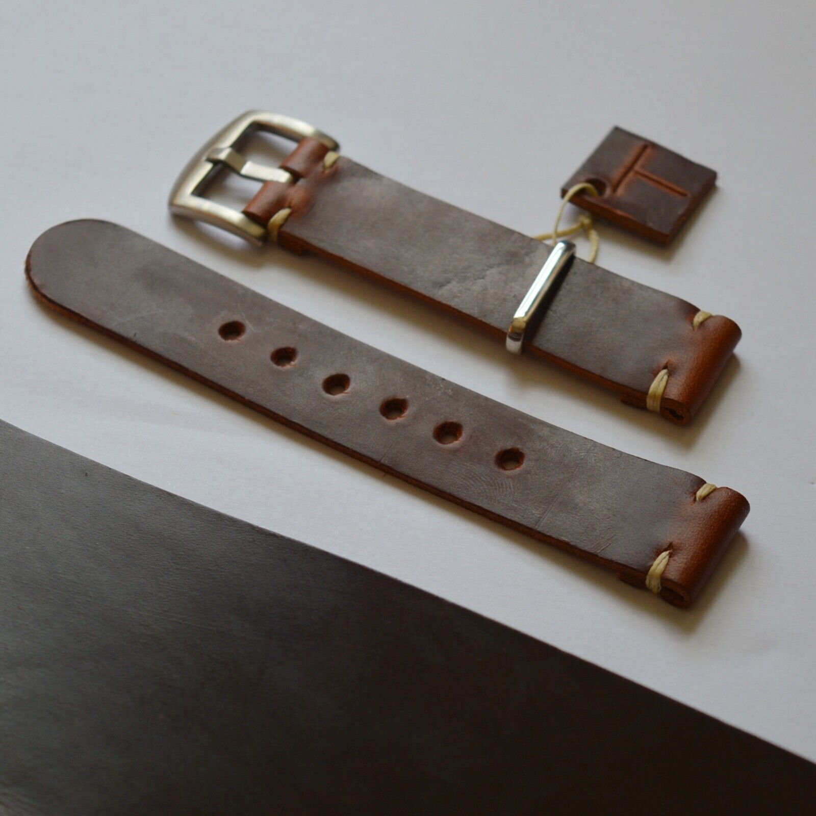 Made in England – Horween Dark Brown Leather Watch Strap 18/20/22/24mm