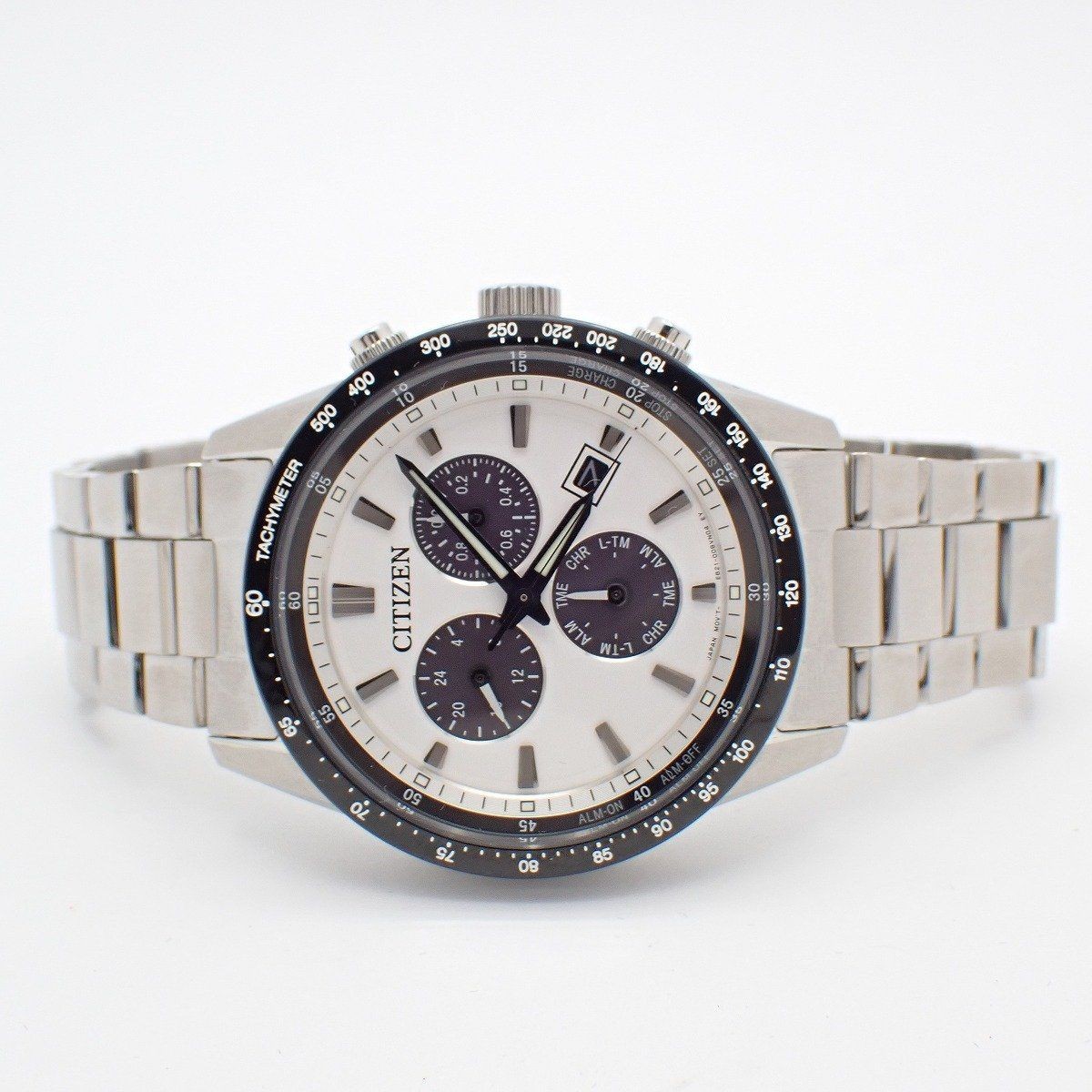 Citizen Eco-Drive BL5614-59A Mens Watch 40mm White Dial wrist 19cm/7.5in