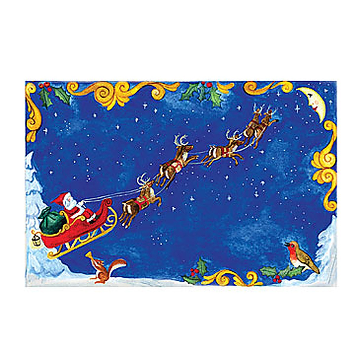 Christmas Musical Jewelry Box Kids Girls Boys Wooden Spinning Santa Music Box